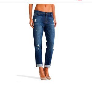 J BRAND Highrise Blue Slouchy Jean Aidan Boyfriend Flintlock 30